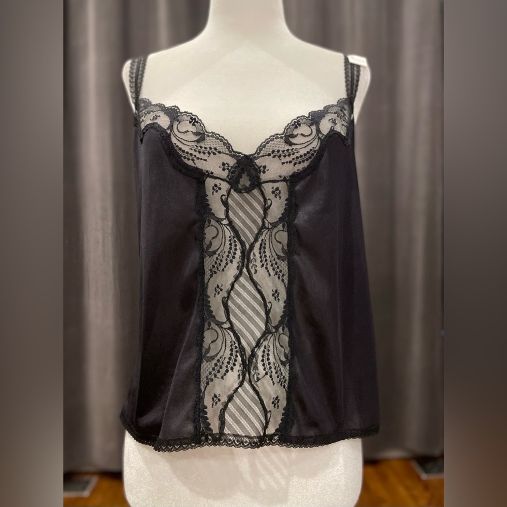 Vintage Lily of France black camisole